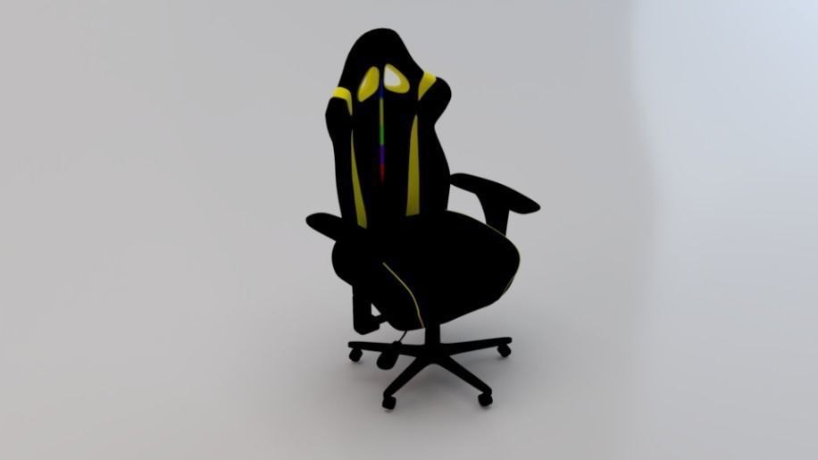 Gaming Chair 04 Low-poly 3D model_5