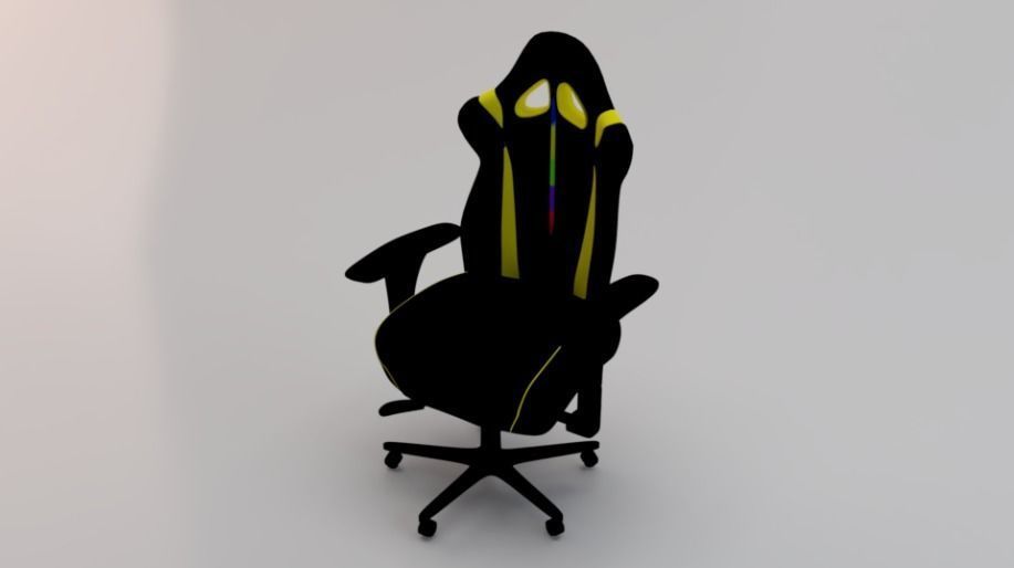 Gaming Chair 04 Low-poly 3D model_4