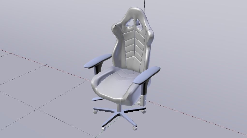Gaming Chair 04 Low-poly 3D model_28