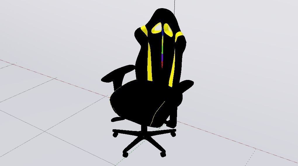 Gaming Chair 04 Low-poly 3D model_12