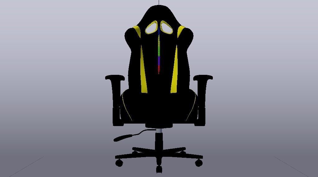 Gaming Chair 04 Low-poly 3D model_16