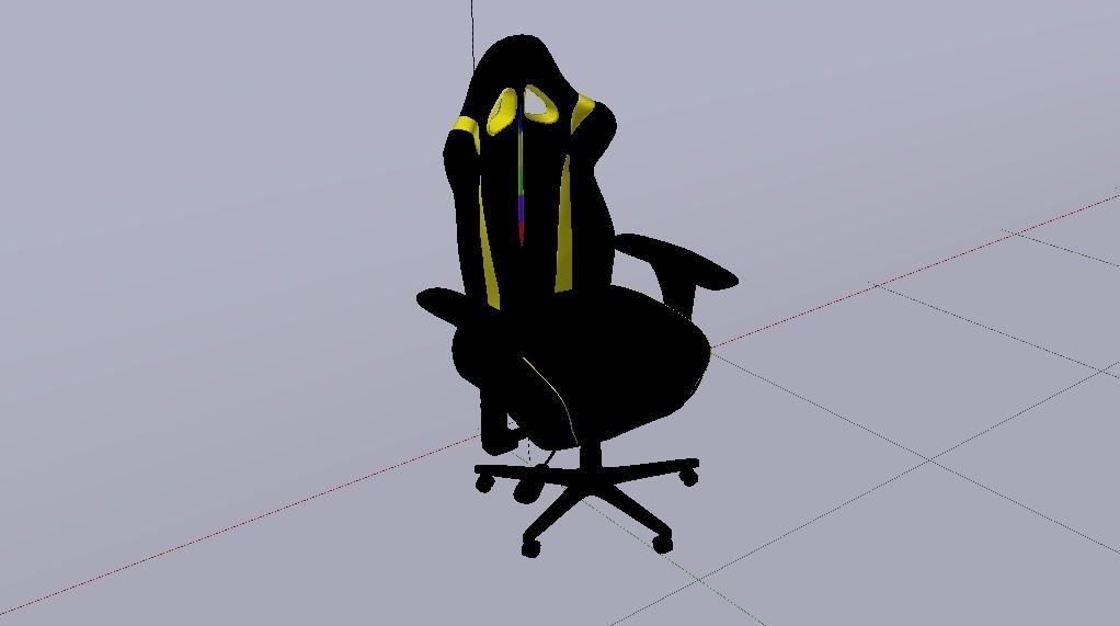 Gaming Chair 04 Low-poly 3D model_21