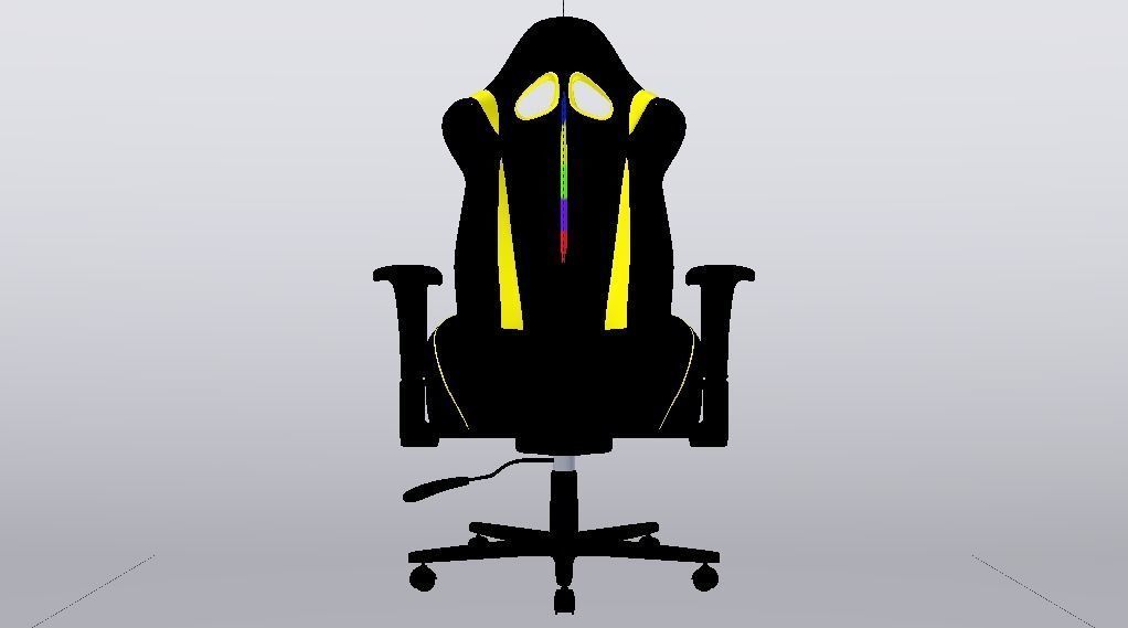 Gaming Chair 04 Low-poly 3D model_8