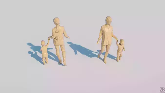 Lowpoly Family 002