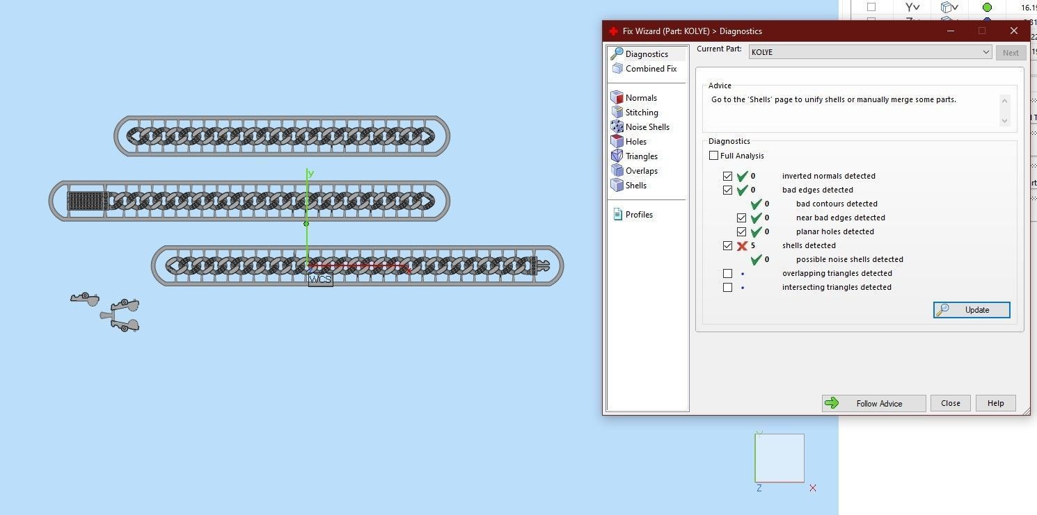 7 MM 45 CM CUBAN LINK CHAIN FOR BRACELET OR NECKLACE 3D print model_1