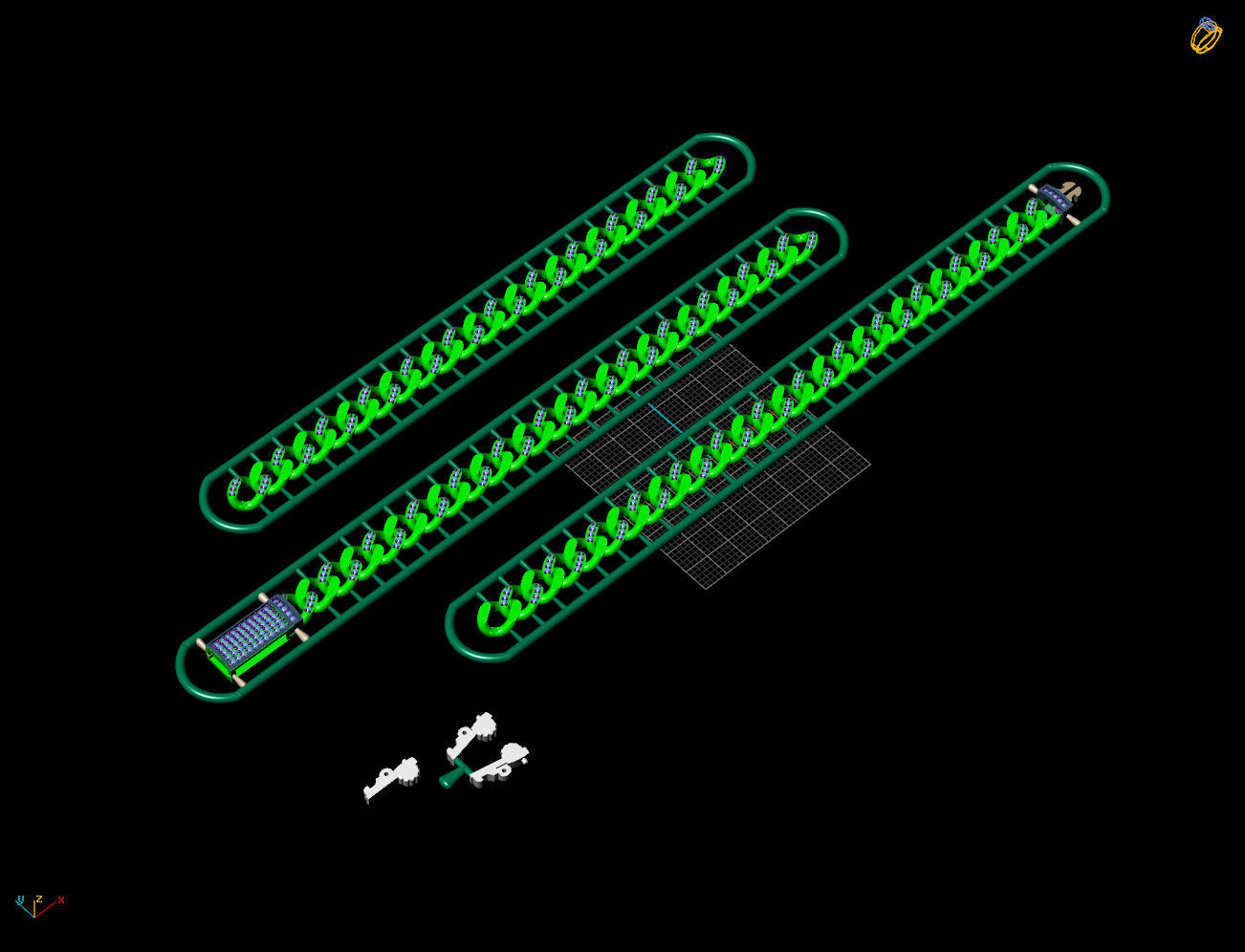 7 MM 45 CM CUBAN LINK CHAIN FOR BRACELET OR NECKLACE 3D print model_4