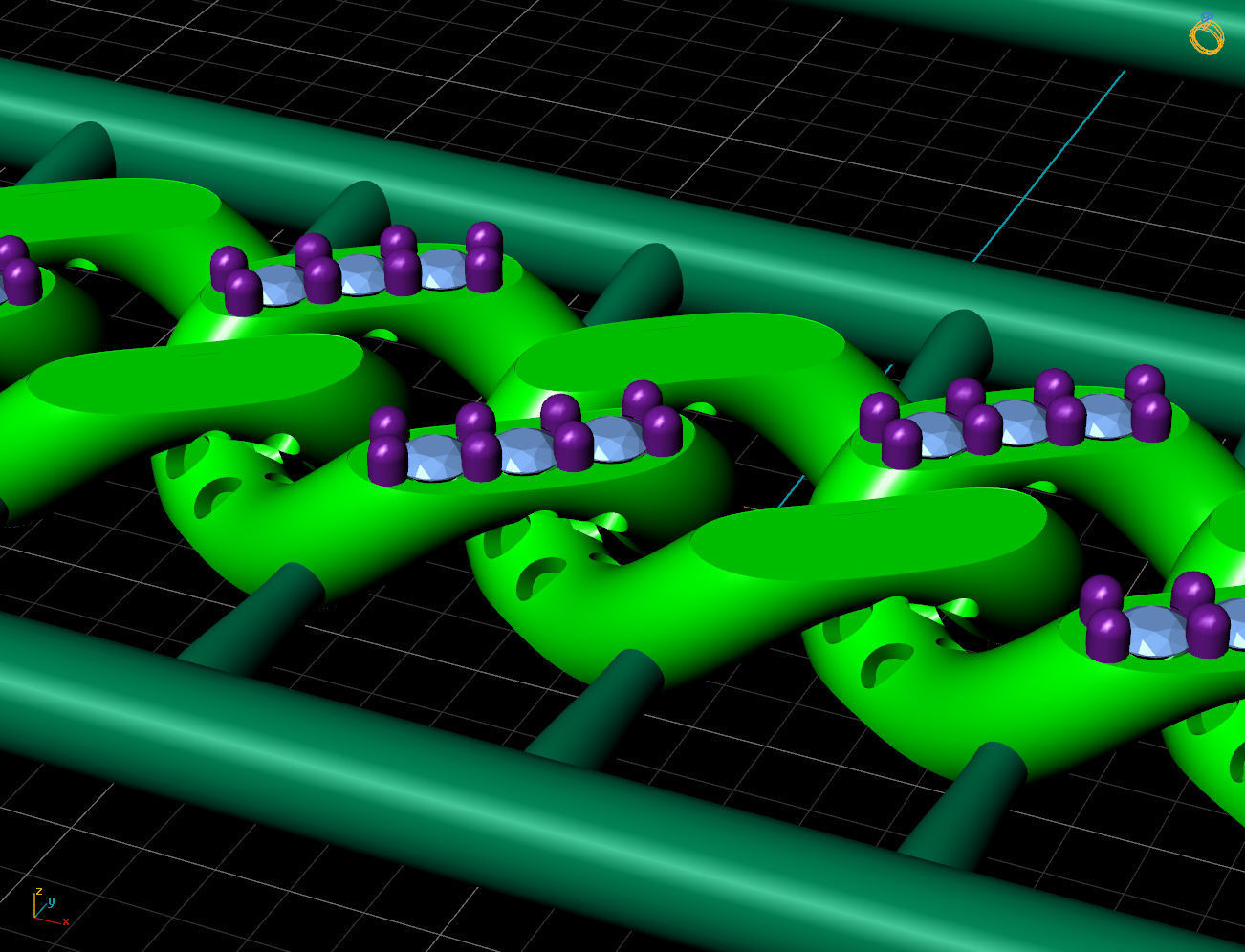 7 MM 45 CM CUBAN LINK CHAIN FOR BRACELET OR NECKLACE 3D print model_3