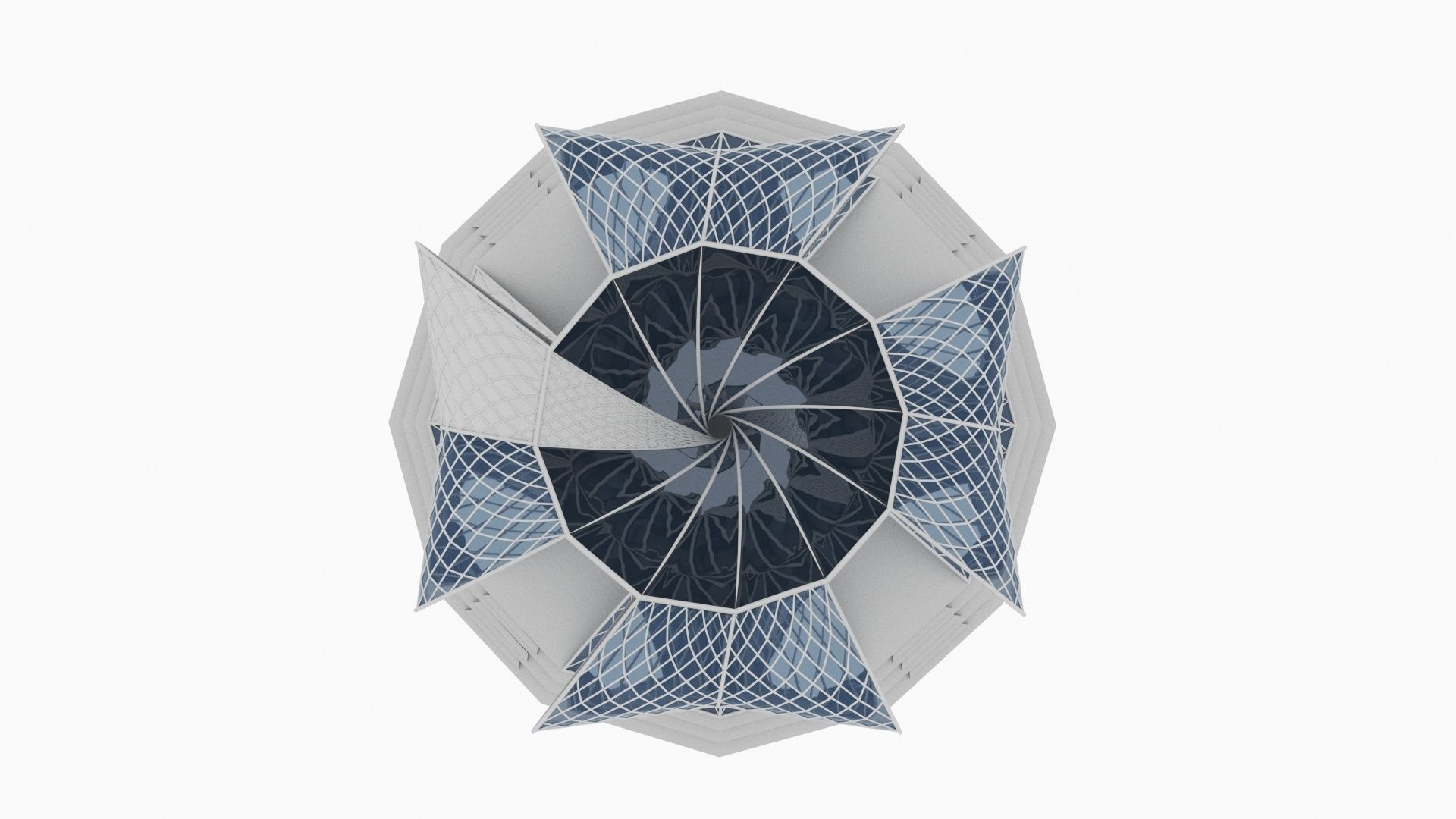 Scifi Totem Sculpture 3D model_4