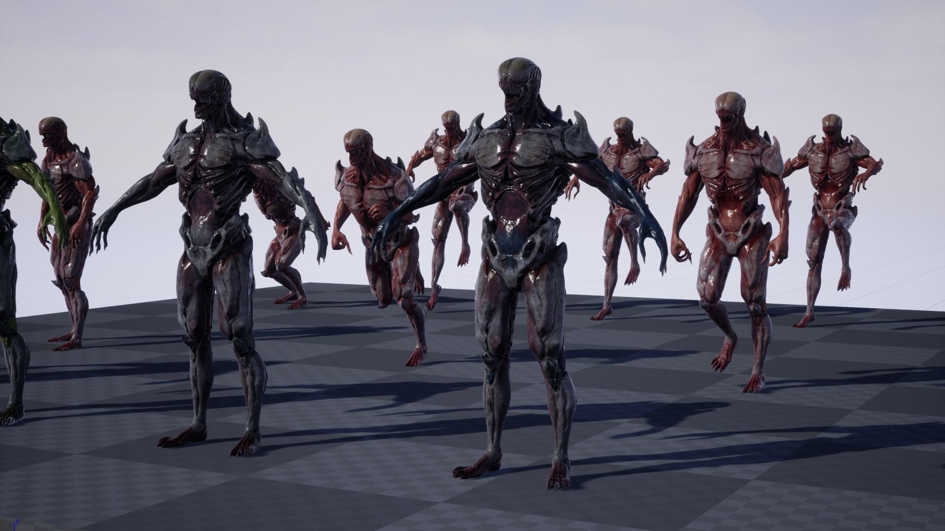 Mutant 2 Humanoid Monster Low-poly 3D model_27