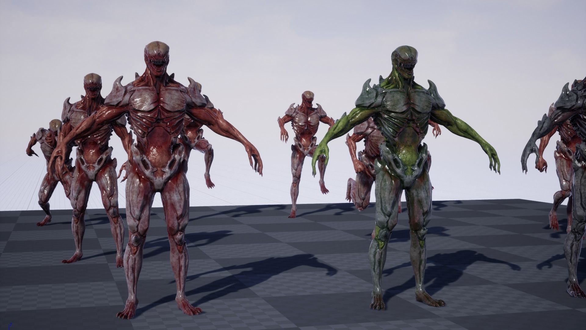 Mutant 2 Humanoid Monster Low-poly 3D model_30