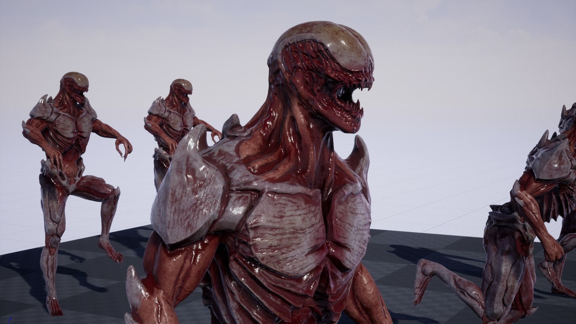 Mutant 2 Humanoid Monster Low-poly 3D model_29