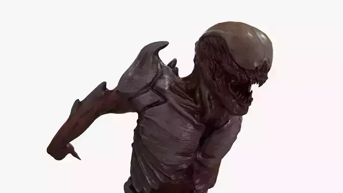 Mutant 2 Humanoid Monster Low-poly 3D model Mutant 2 Humanoid Monster Low-poly 3D model
