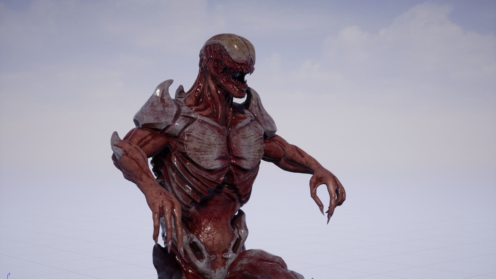 Mutant 2 Humanoid Monster Low-poly 3D model_31