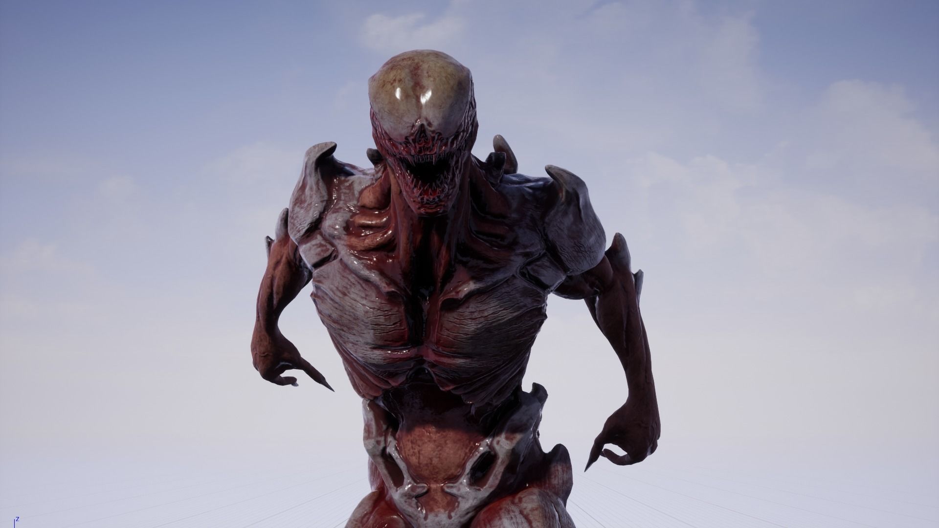 Mutant 2 Humanoid Monster Low-poly 3D model_26