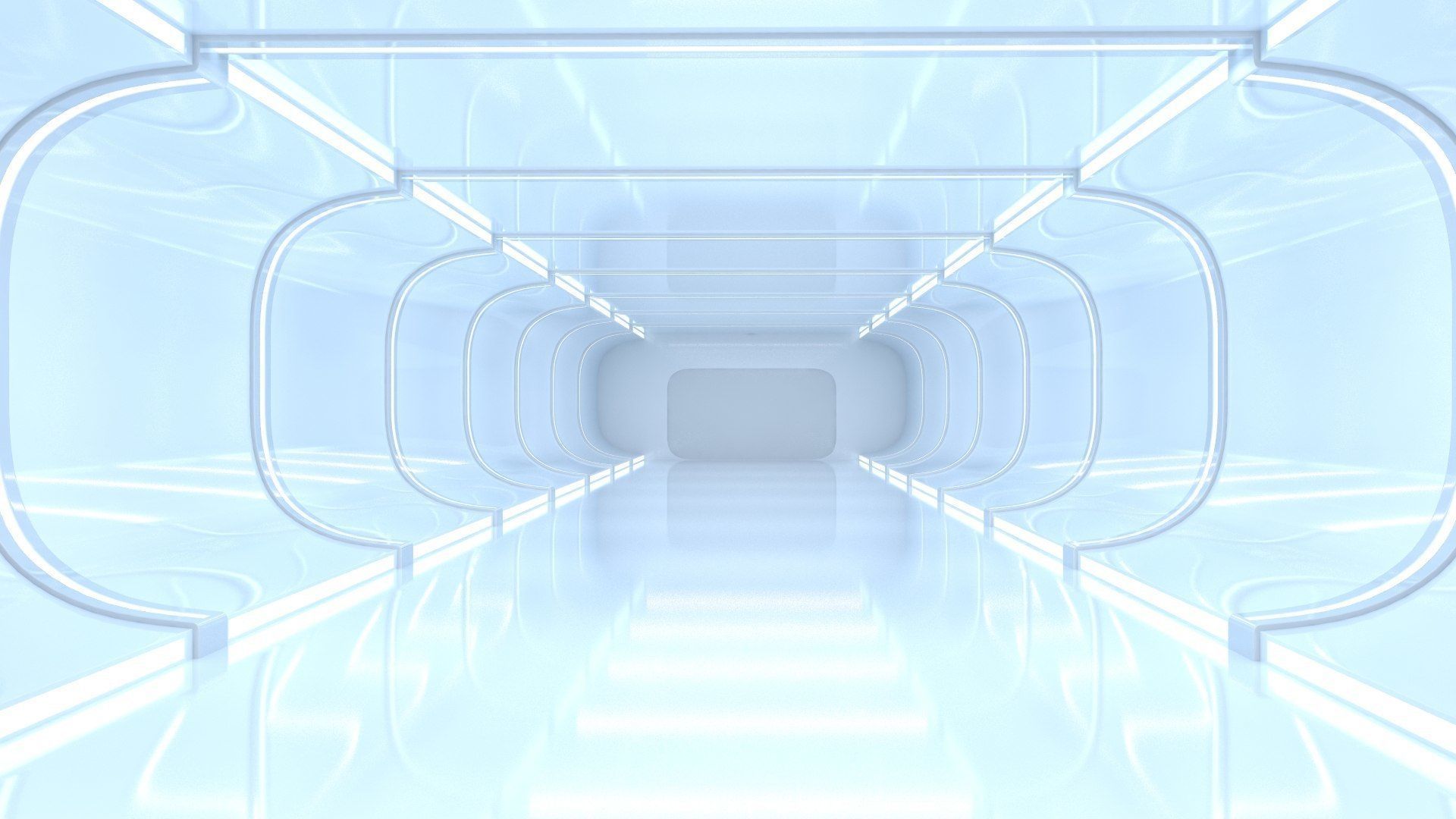 Sci-Fi Futuristic Corridor Collection 3D model_21