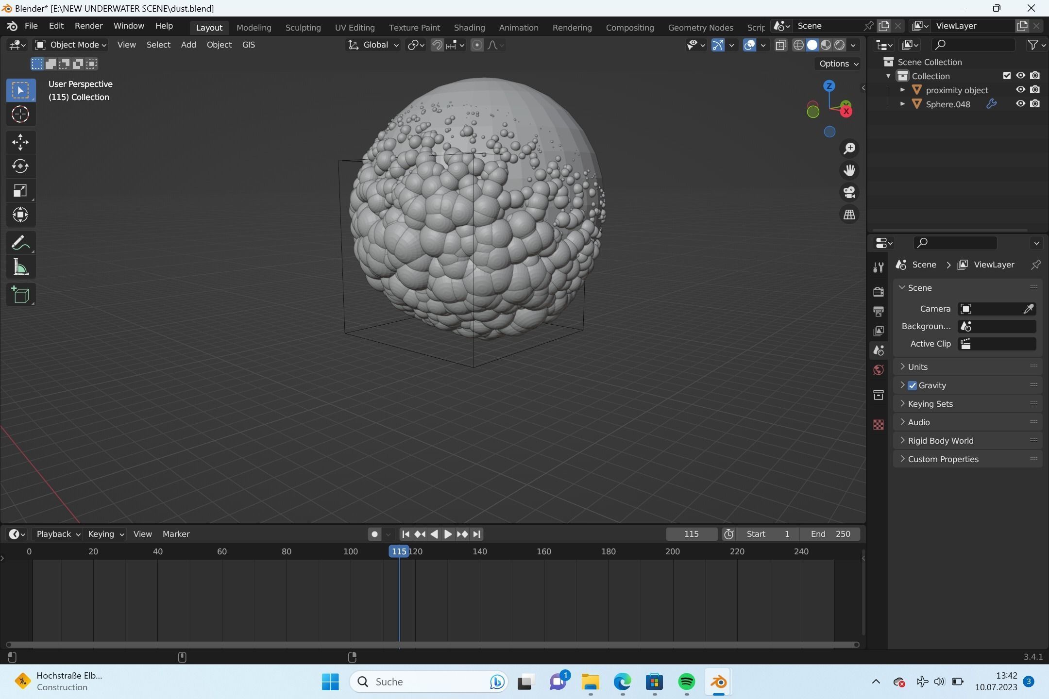 geometry nodes bubbles  3D model_1