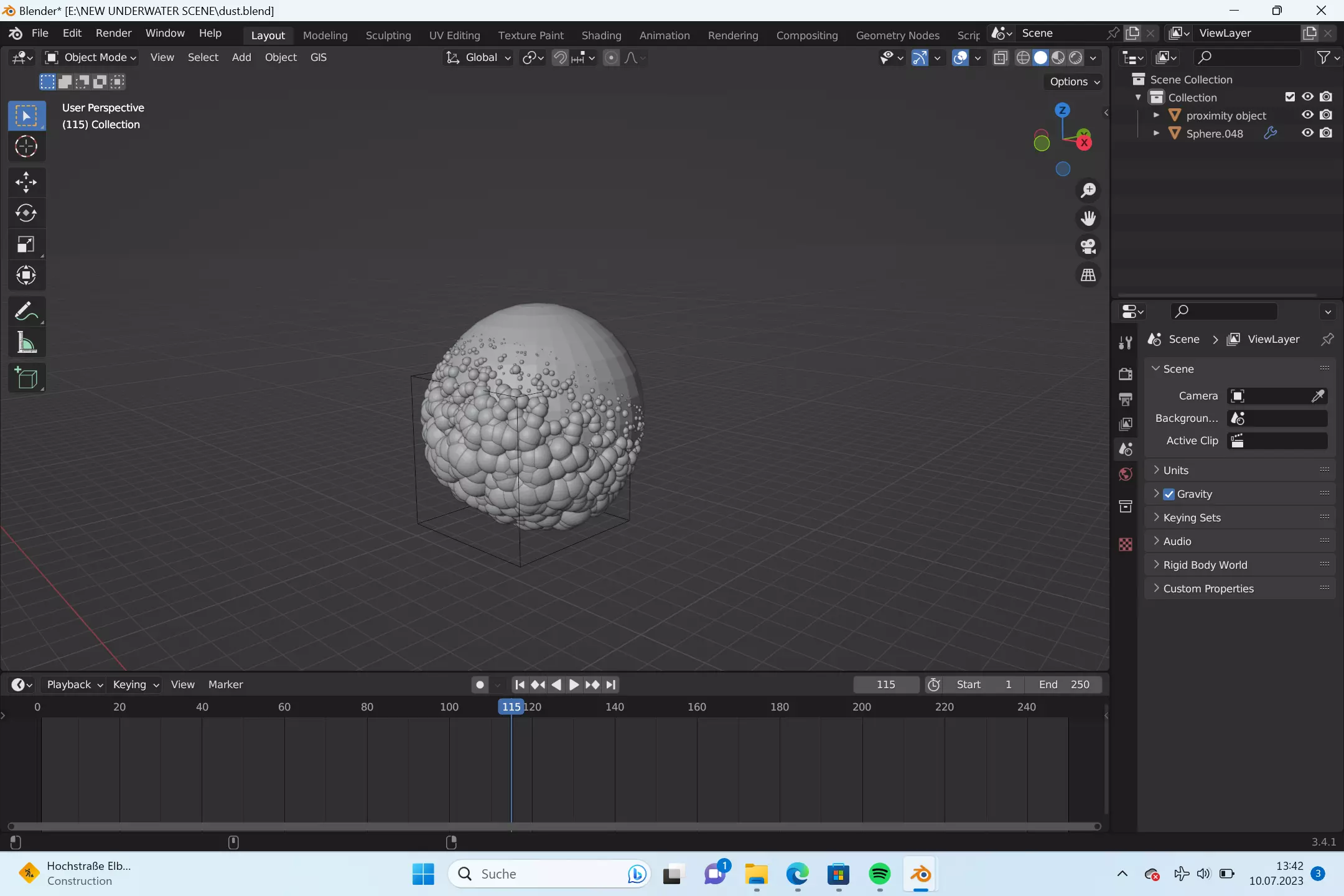 geometry nodes bubbles  3D model_0