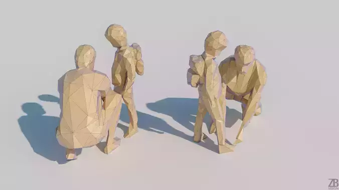 Lowpoly Family 001