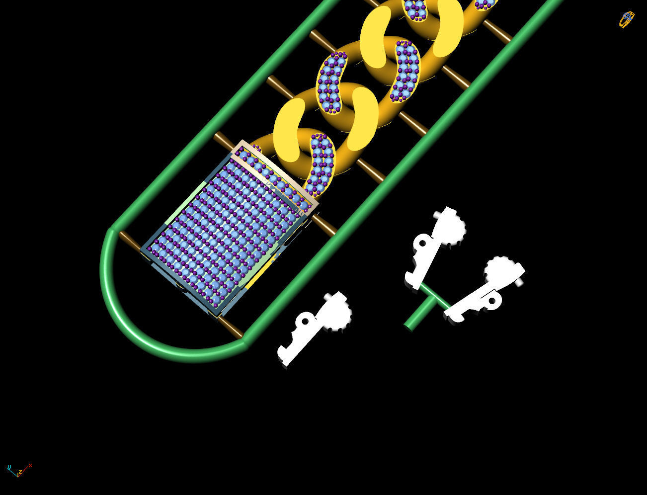 11 MM 19 CM CUBAN LINK CHAIN FOR BRACELET OR NECKLACE 3D print model_1