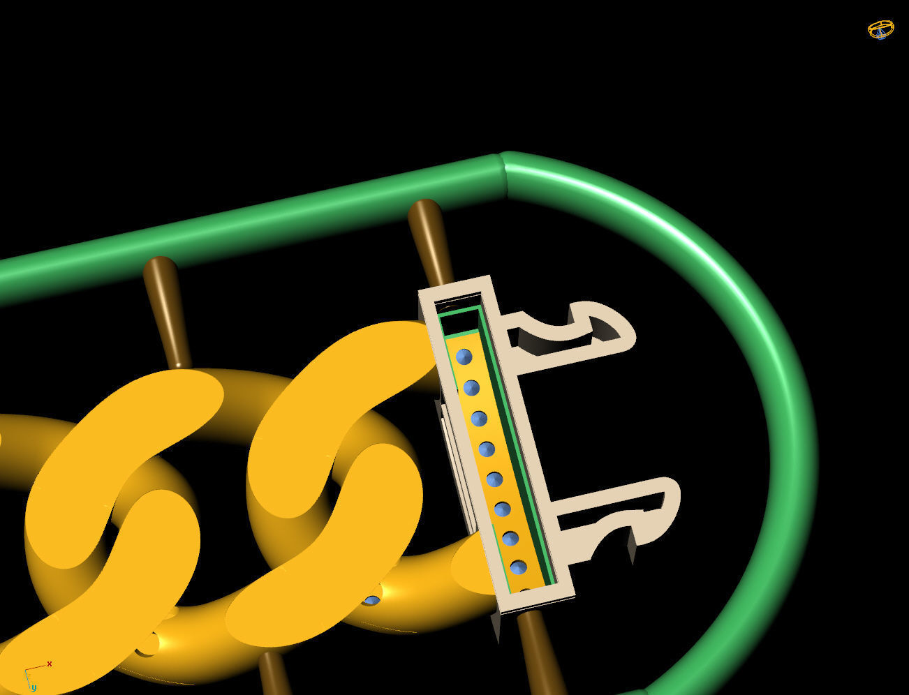 11 MM 19 CM CUBAN LINK CHAIN FOR BRACELET OR NECKLACE 3D print model_4