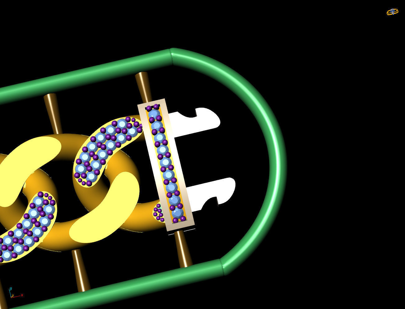 11 MM 43 CM CUBAN LINK CHAIN FOR BRACELET OR NECKLACE 3D print model_4