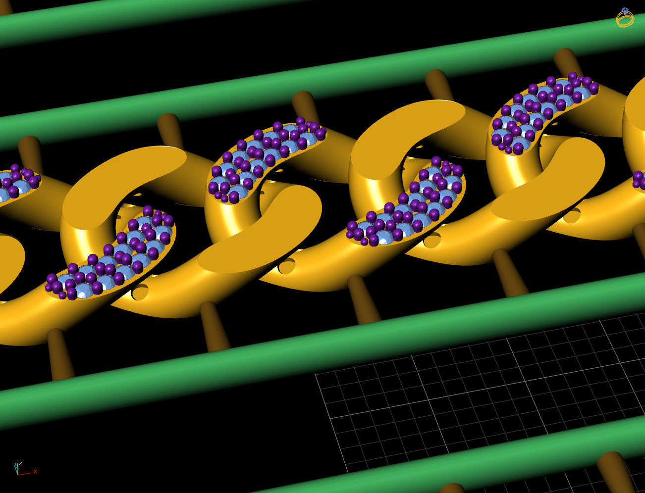 11 MM 43 CM CUBAN LINK CHAIN FOR BRACELET OR NECKLACE 3D print model_9