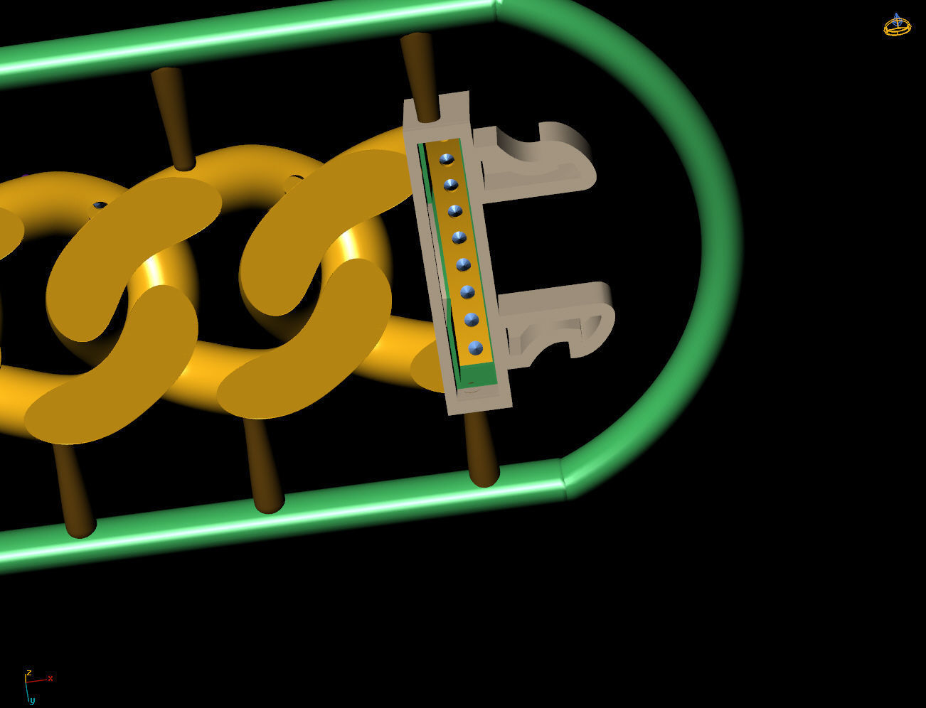 11 MM 43 CM CUBAN LINK CHAIN FOR BRACELET OR NECKLACE 3D print model_5