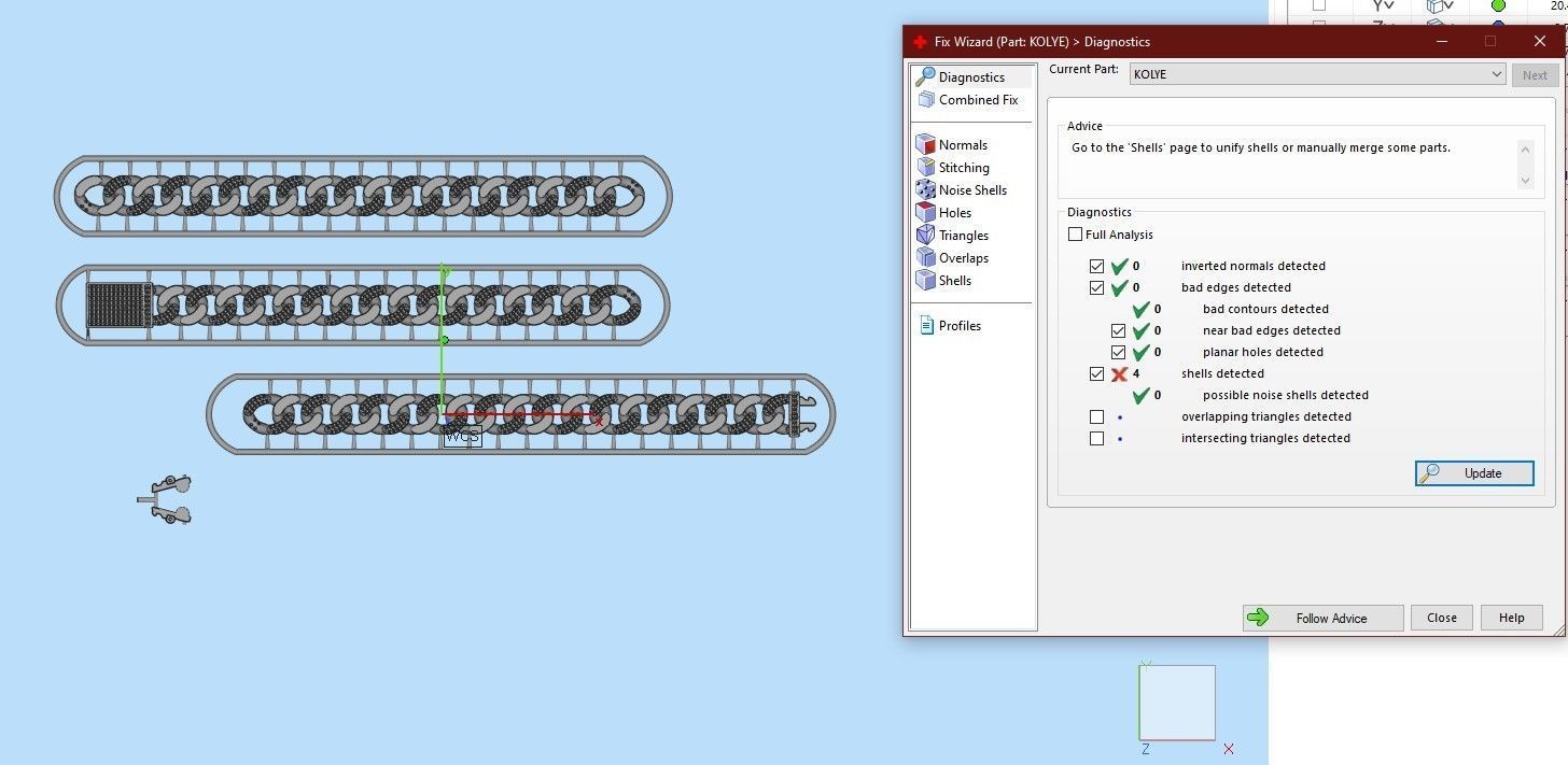 11 MM 43 CM CUBAN LINK CHAIN FOR BRACELET OR NECKLACE 3D print model_3