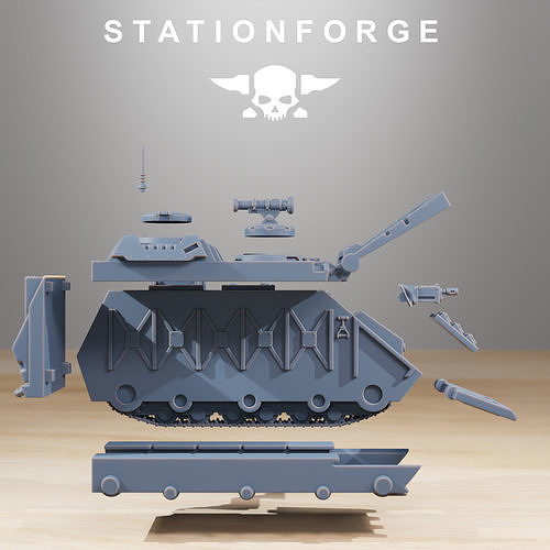 Socratis Dominator Tank 3D print model 7