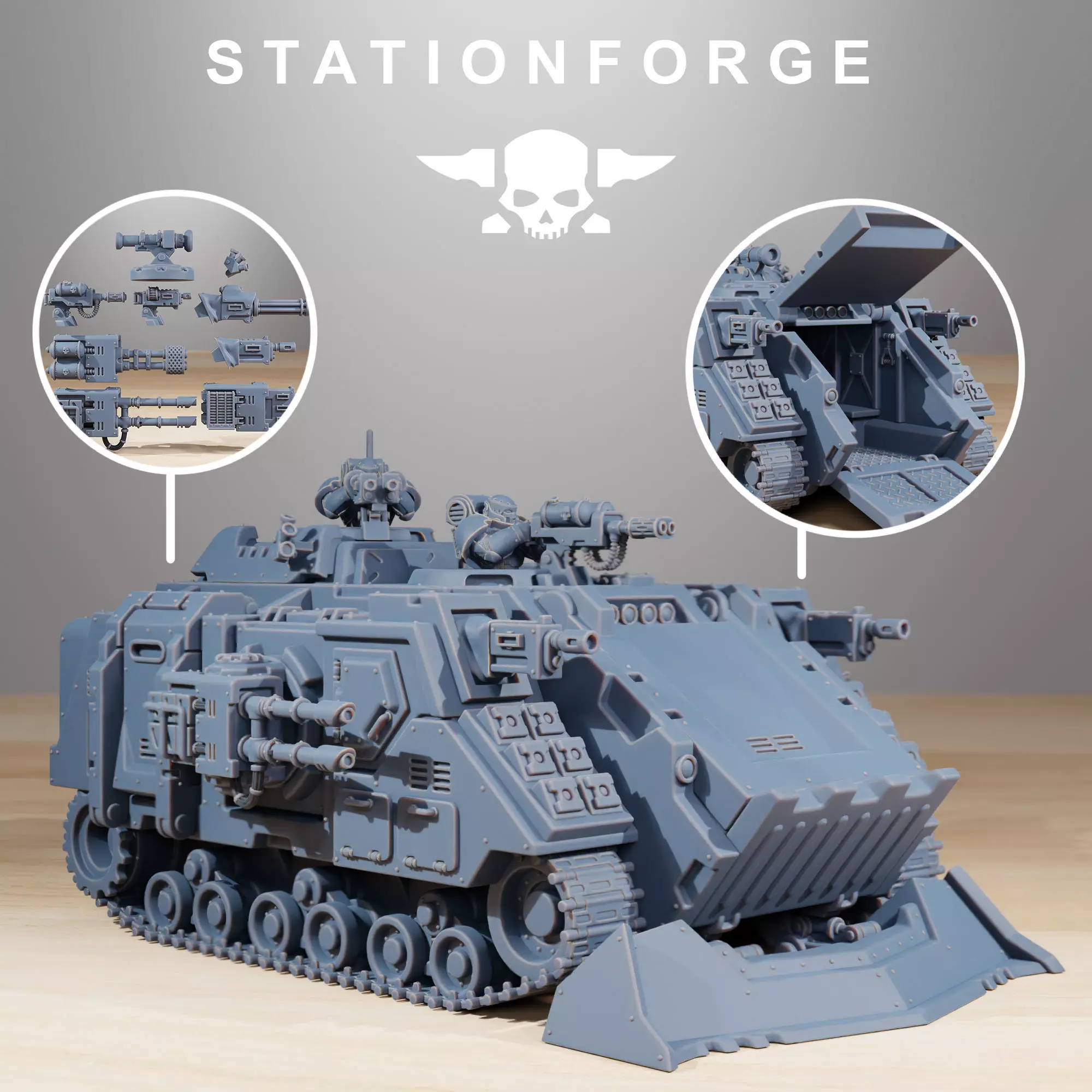 Socratis Dominator Tank 3D print model_0