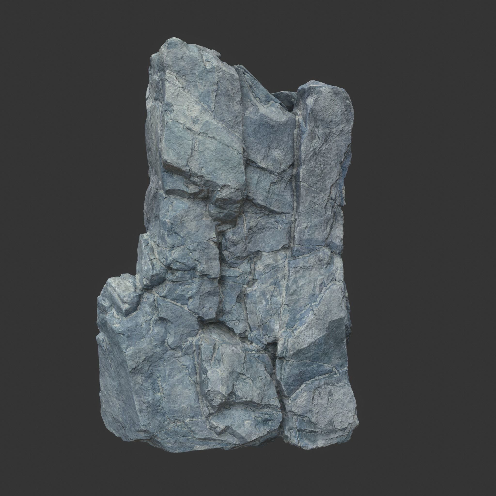 High poly Gray Modular Rock 230706 3D model_5