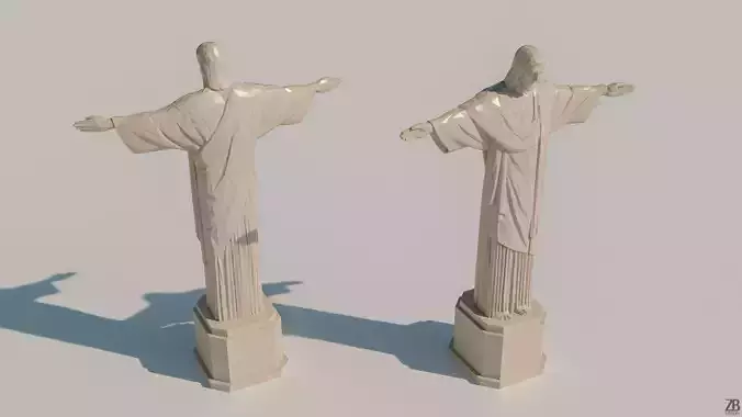 Lowpoly Christ the Redeemer