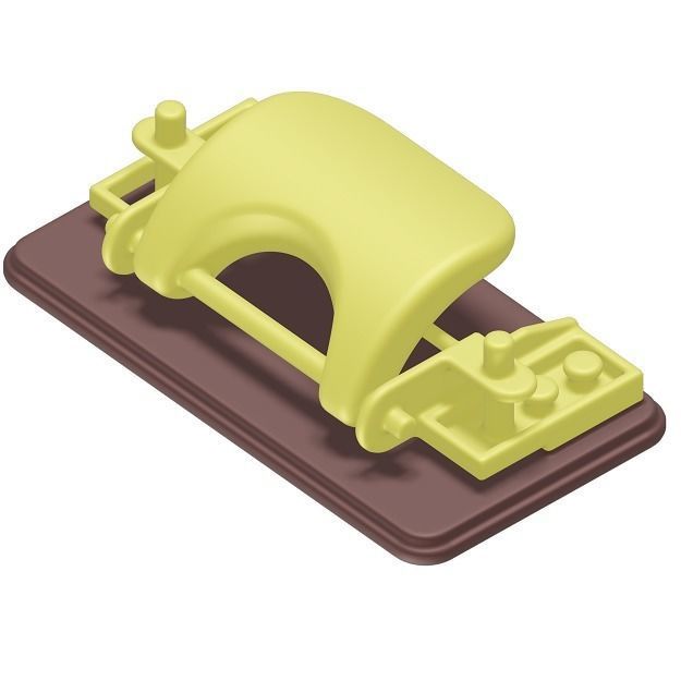 Kids Paper Punch Toy 3D model_2