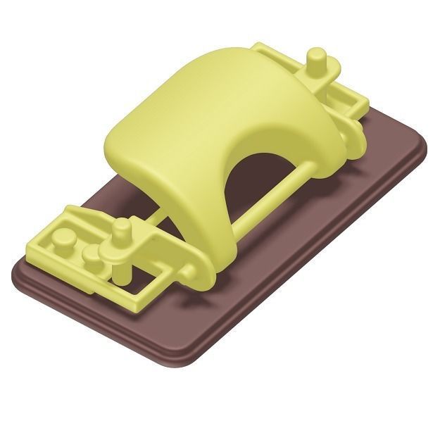 Kids Paper Punch Toy 3D model_1