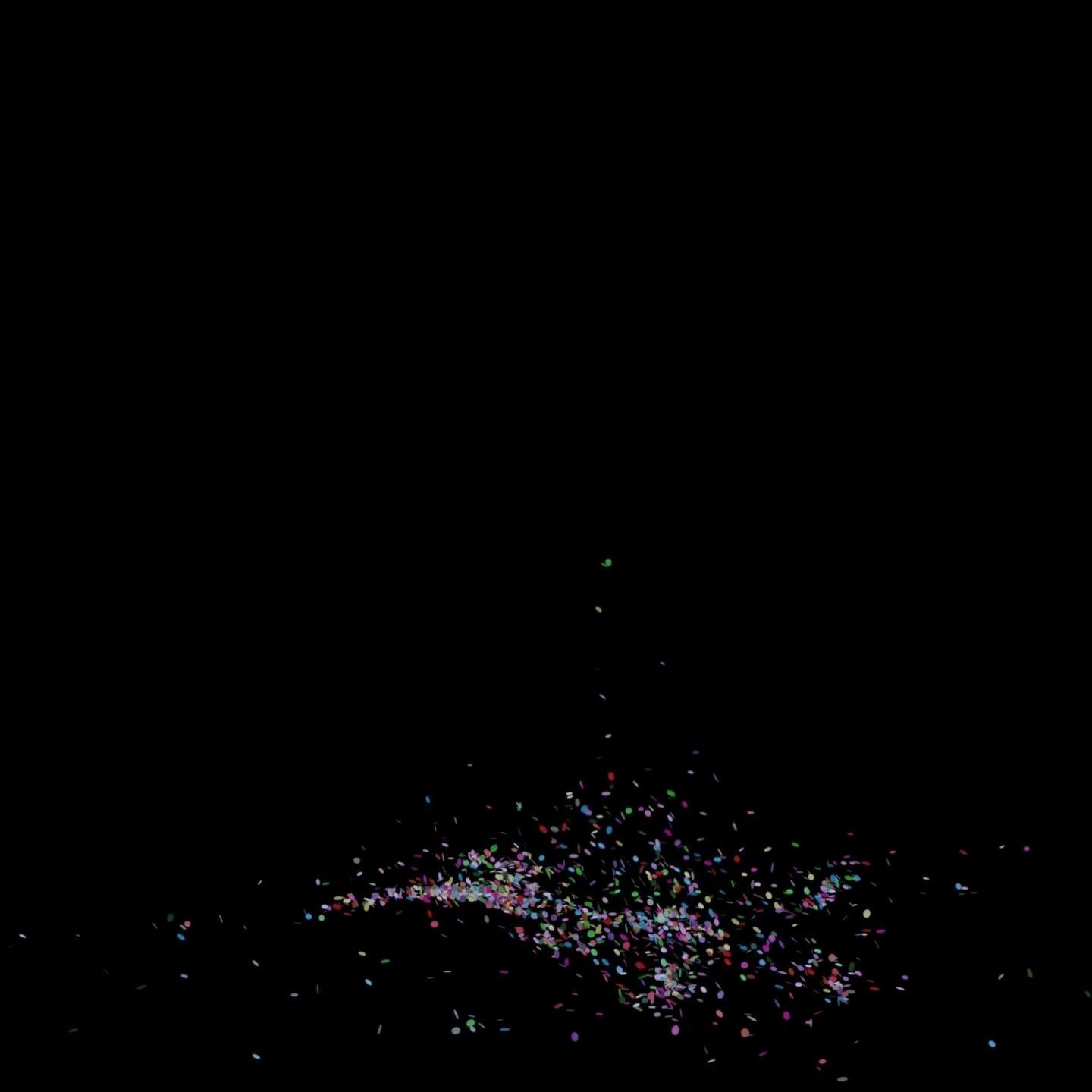 Confetti 10 Animations Low-poly 3D model_18