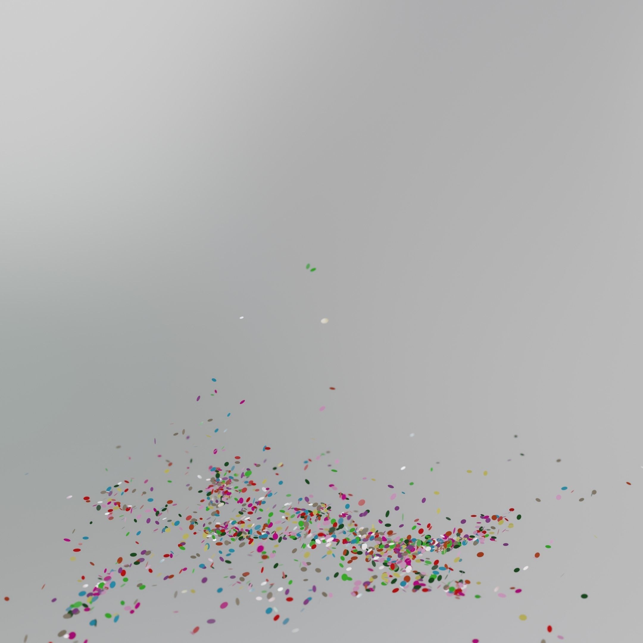 Confetti 10 Animations Low-poly 3D model_35