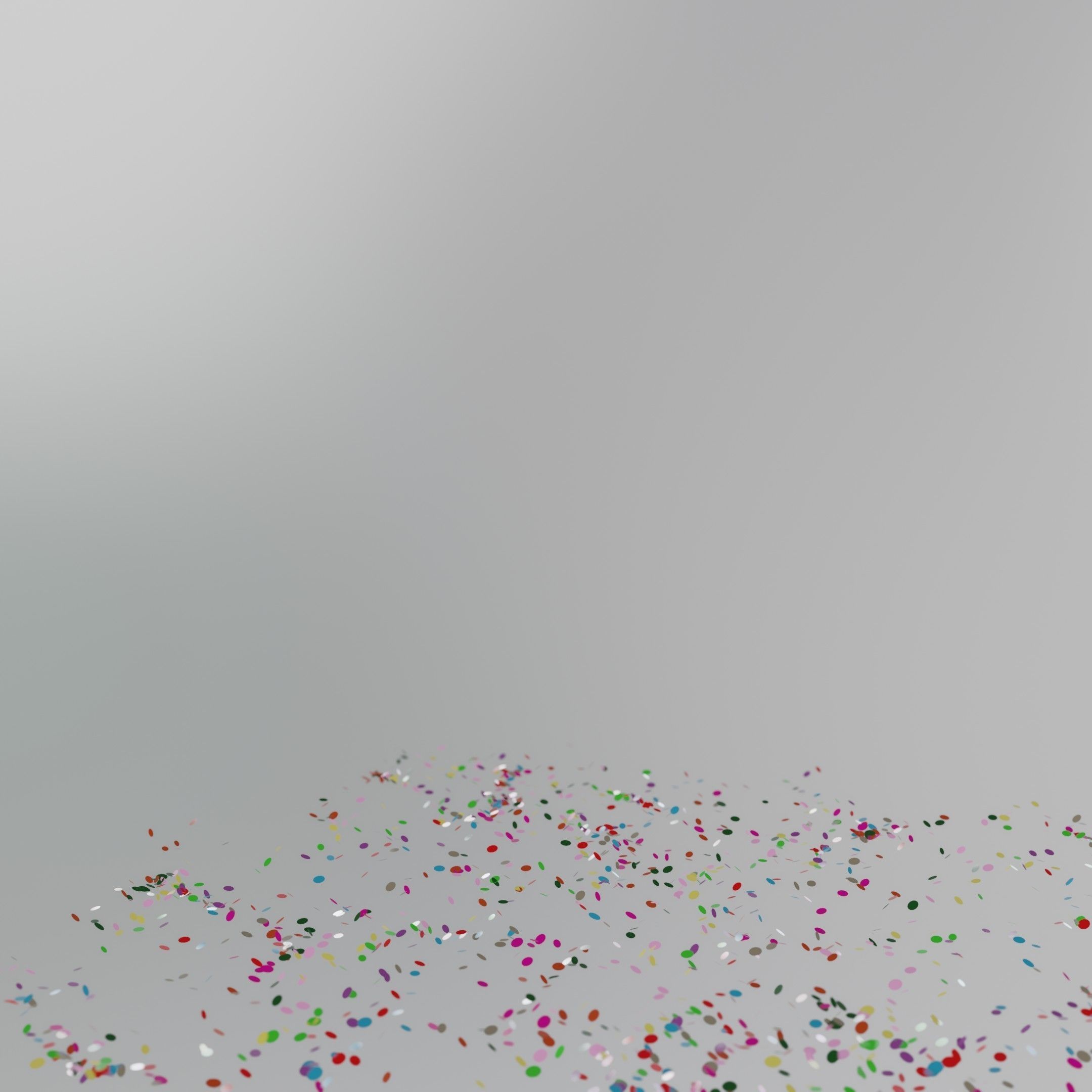 Confetti 10 Animations Low-poly 3D model_31
