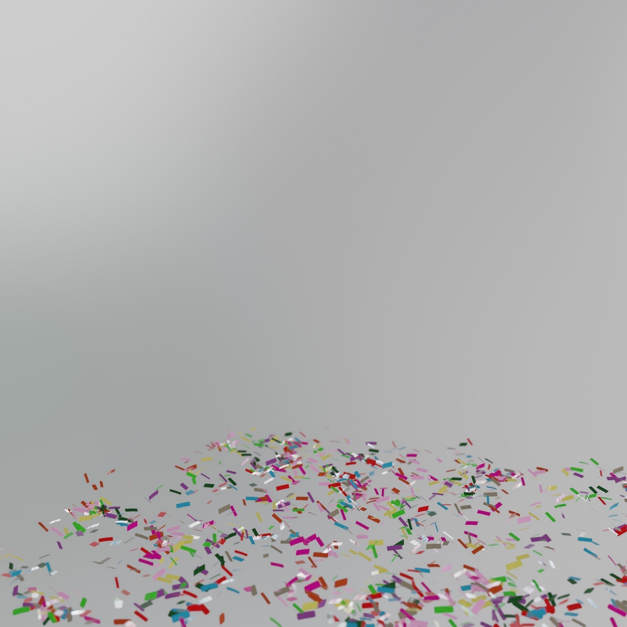 Confetti 10 Animations Low-poly 3D model_21