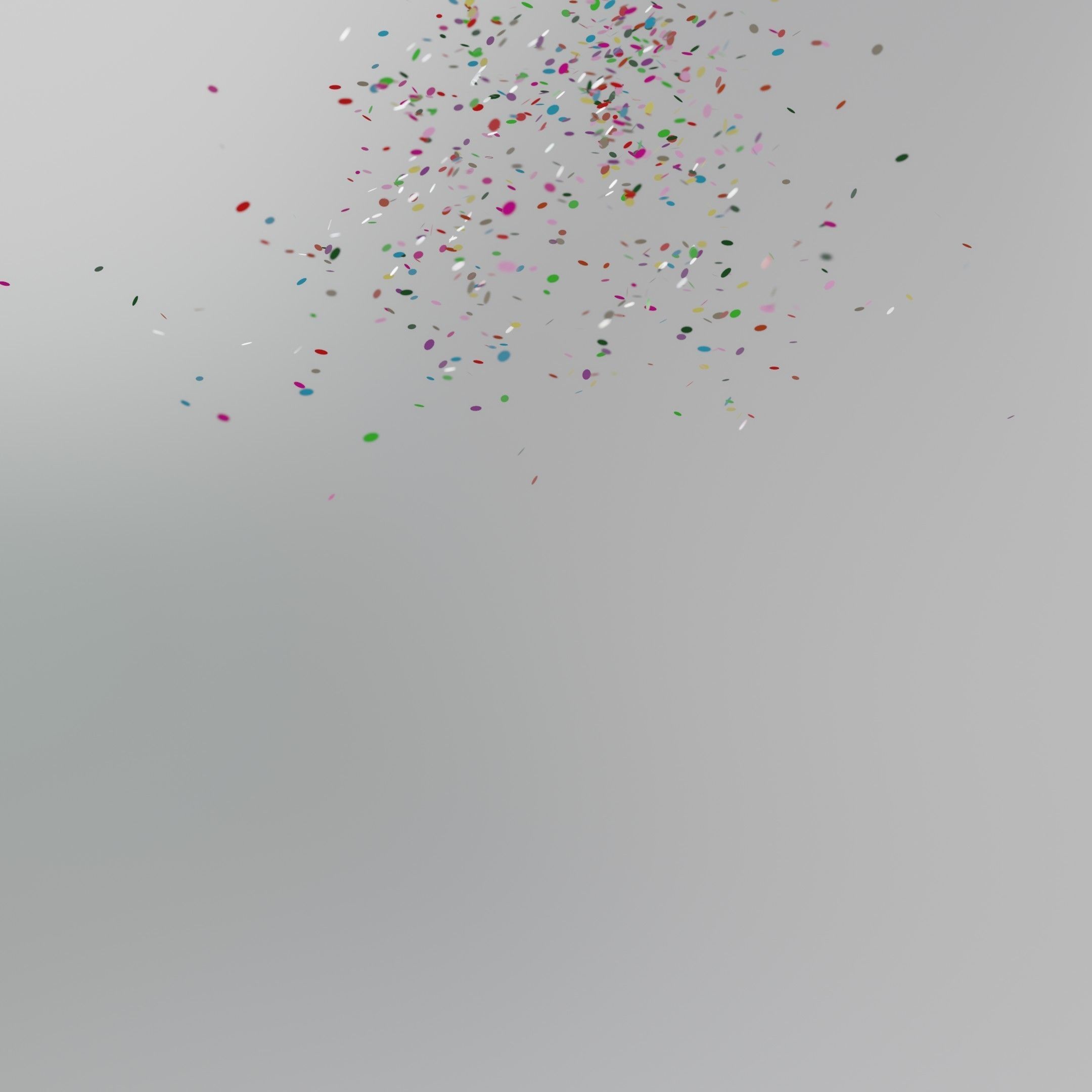Confetti 10 Animations Low-poly 3D model_34