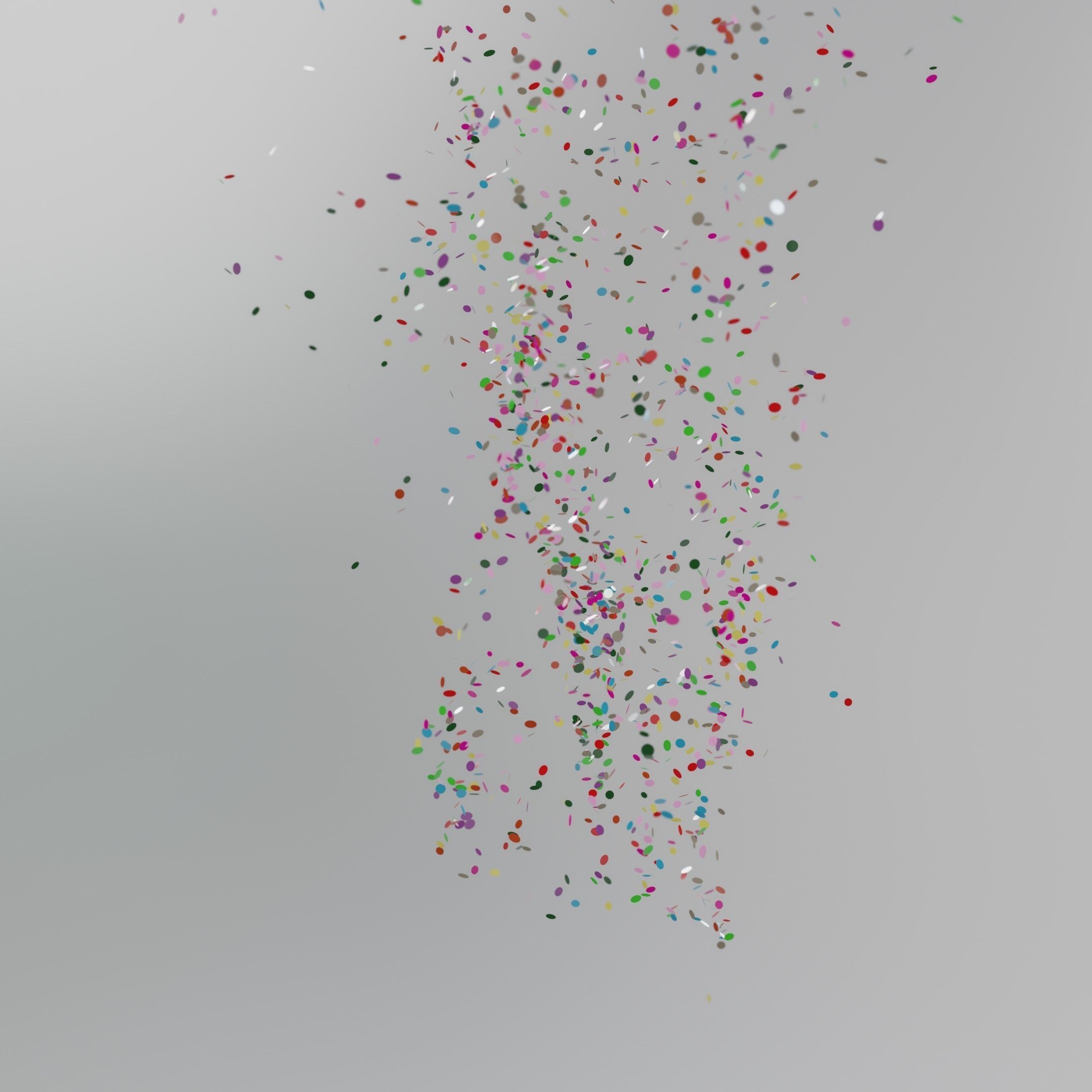Confetti 10 Animations Low-poly 3D model_32