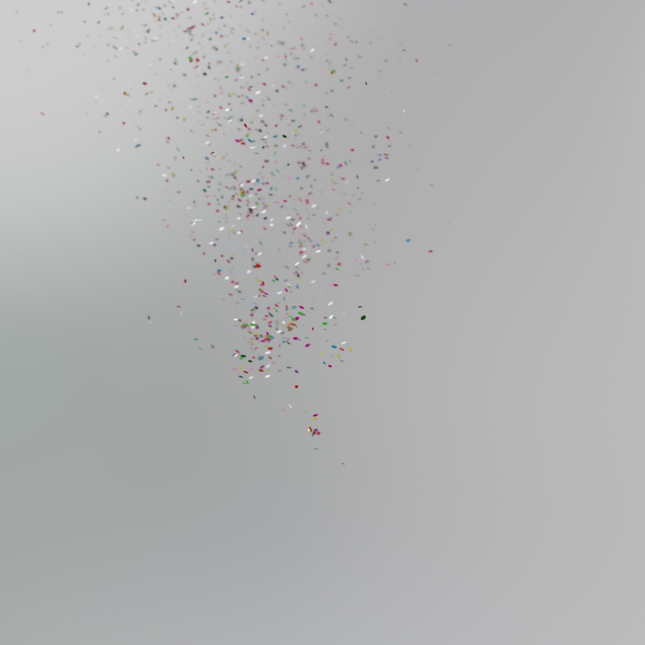 Confetti 10 Animations Low-poly 3D model_36