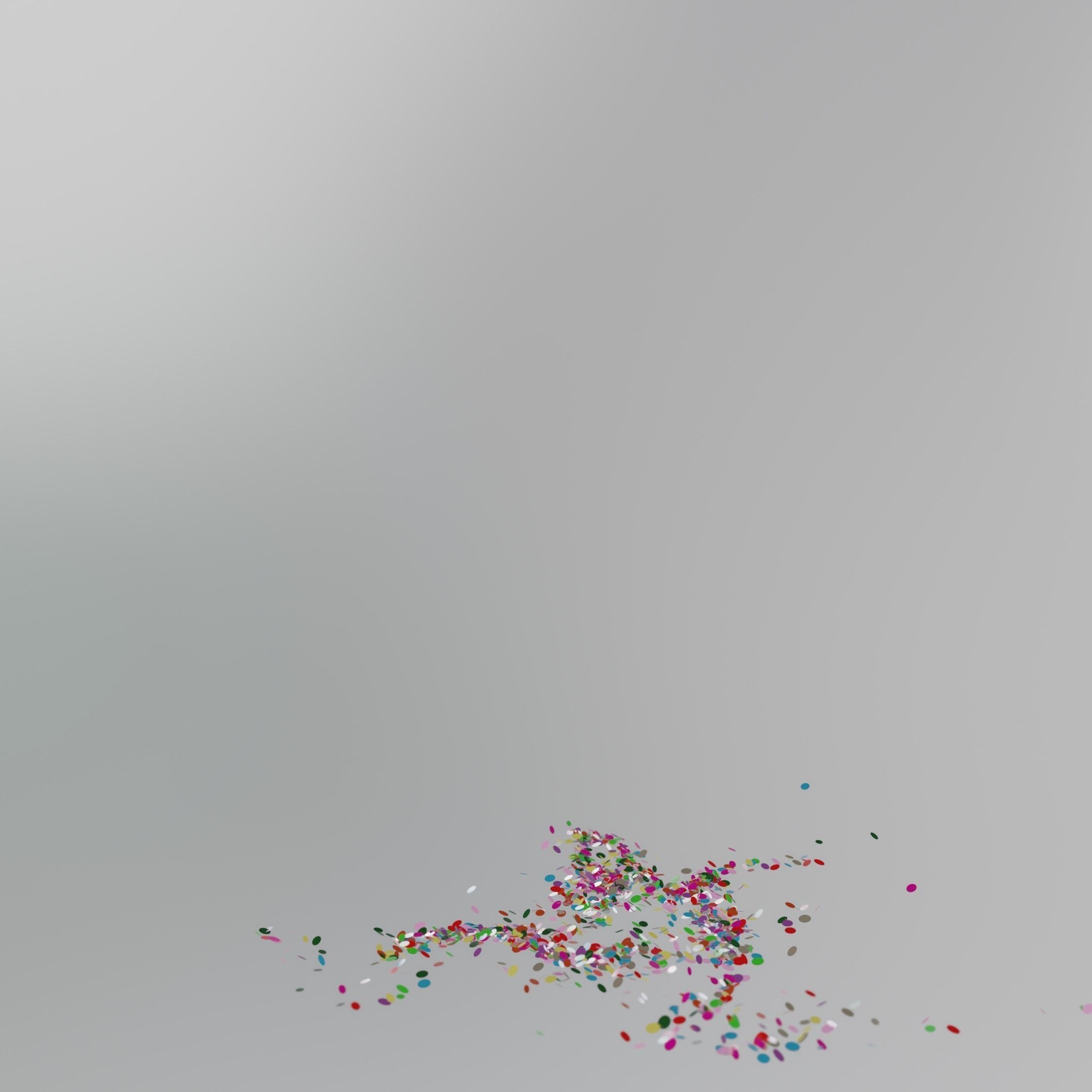 Confetti 10 Animations Low-poly 3D model_33