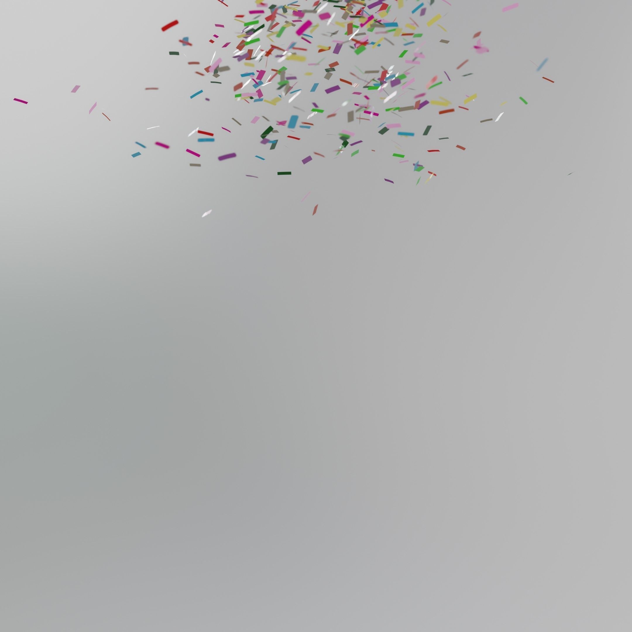 Confetti 10 Animations Low-poly 3D model_24
