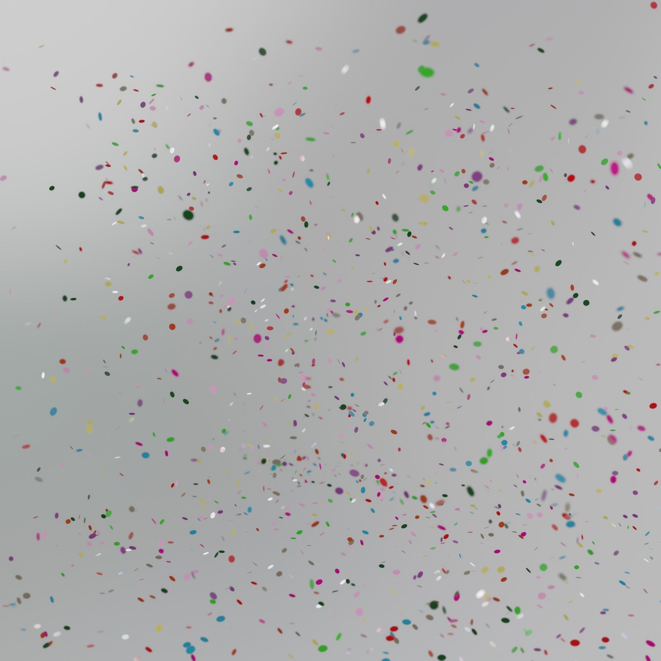 Confetti 10 Animations Low-poly 3D model_30