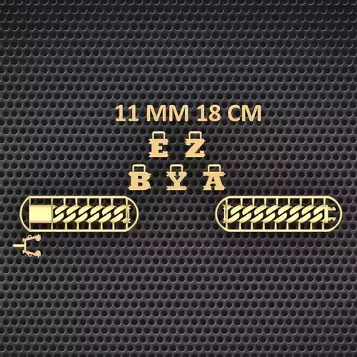 11 MM 18 CM CUBAN LINK CHAIN FOR BRACELET OR NECKLACE