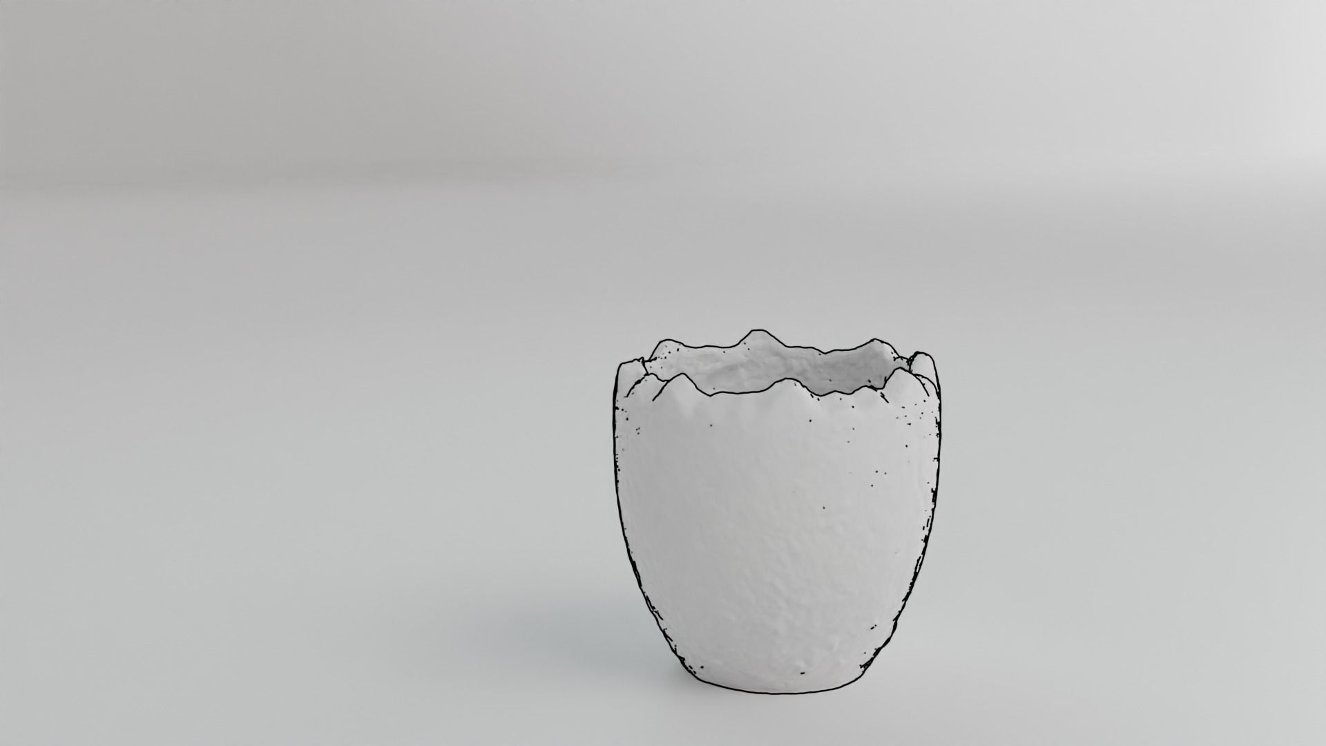 Easter Vase Low-poly 3D model_17