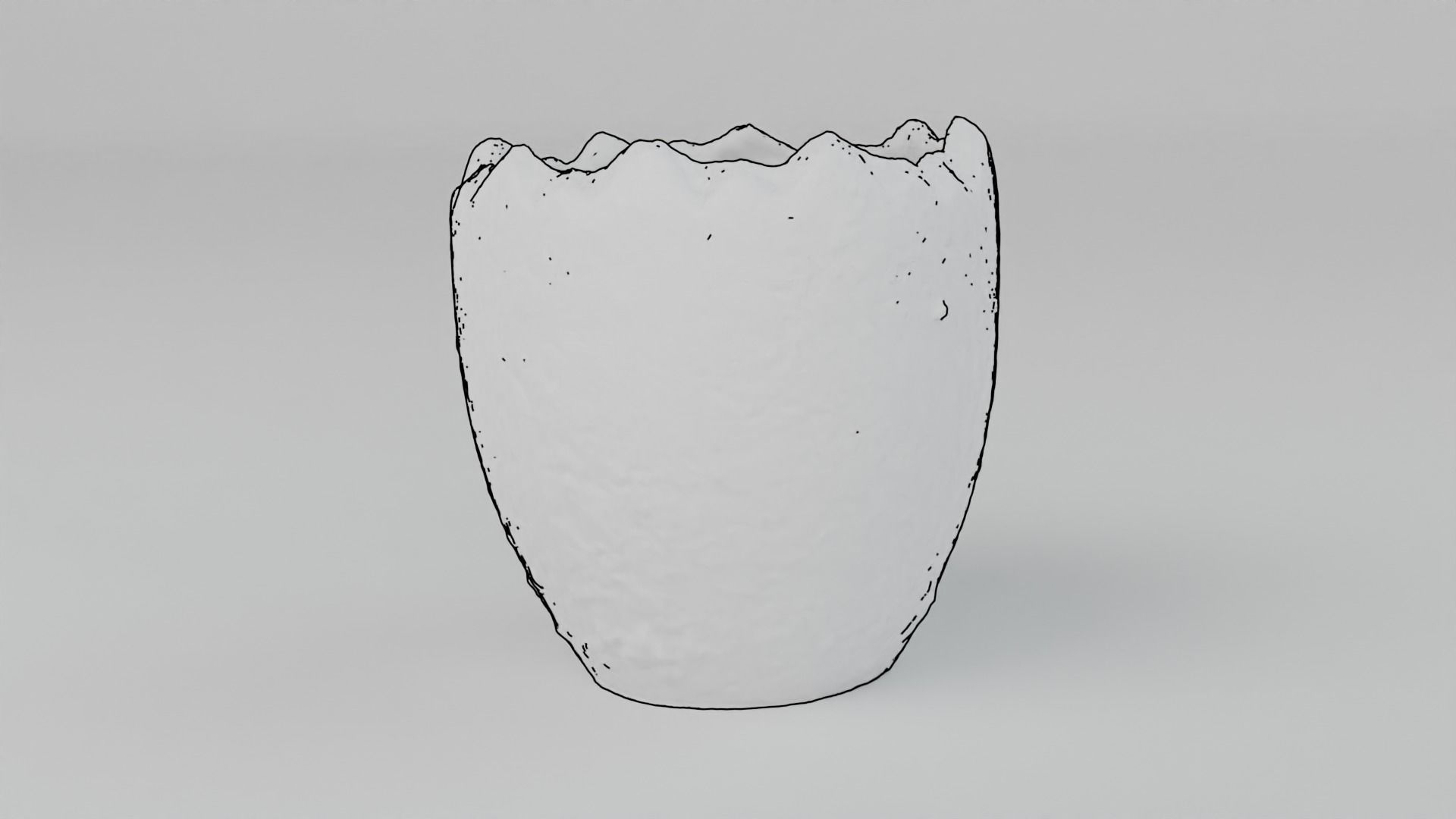 Easter Vase Low-poly 3D model_12