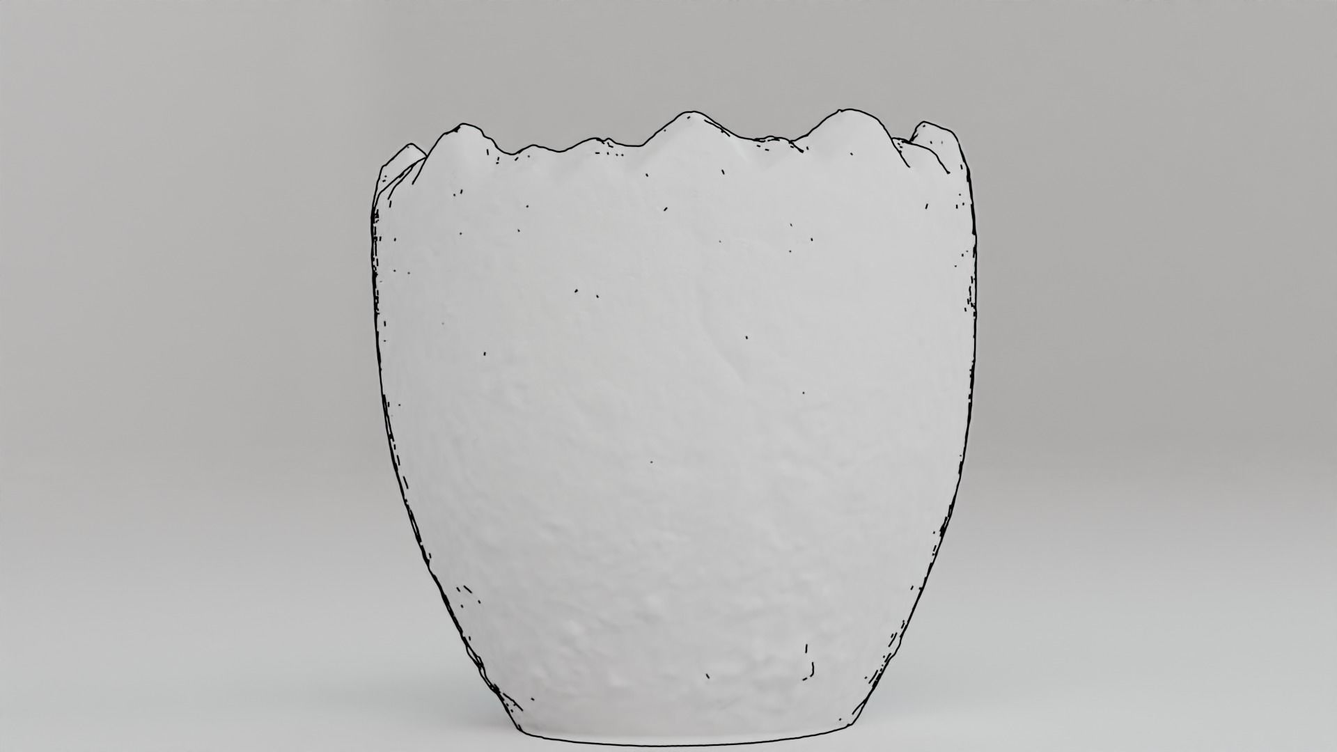 Easter Vase Low-poly 3D model_14