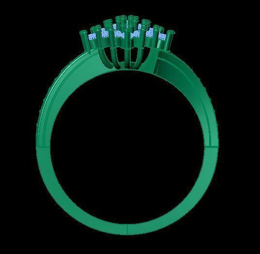 daimond ring 3D print model_10