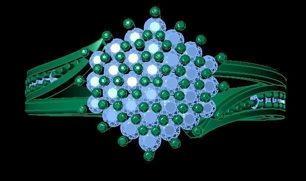 daimond ring 3D print model_6